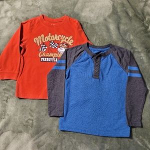 NWOT 2 Boy's Long Sleeve shirts 4T